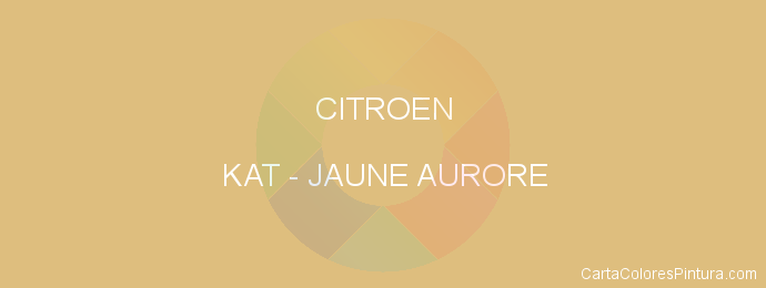 Pintura Citroen KAT Jaune Aurore