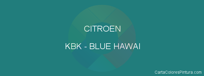 Pintura Citroen KBK Blue Hawai