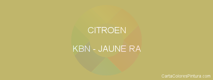 Pintura Citroen KBN Jaune Ra