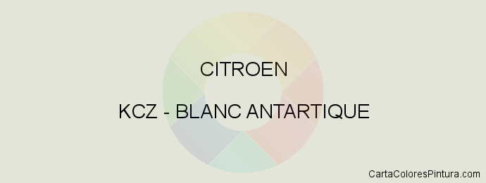 Pintura Citroen KCZ Blanc Antartique