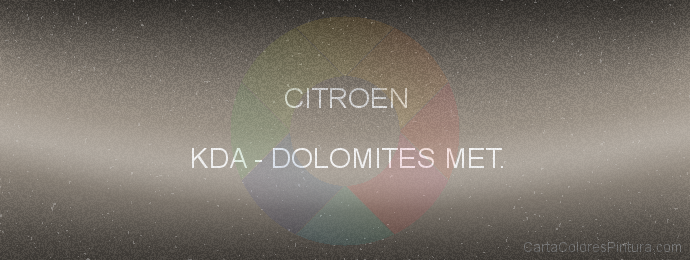 Pintura Citroen KDA Dolomites Met.