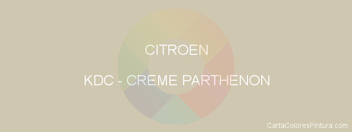 Pintura Citroen KDC Creme Parthenon
