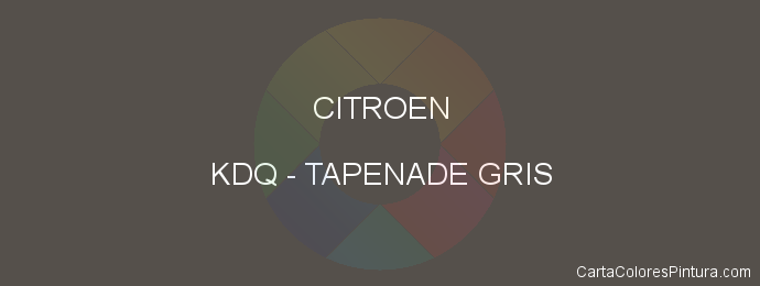 Pintura Citroen KDQ Tapenade Gris