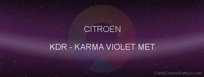 Pintura Citroen KDR Karma Violet Met.