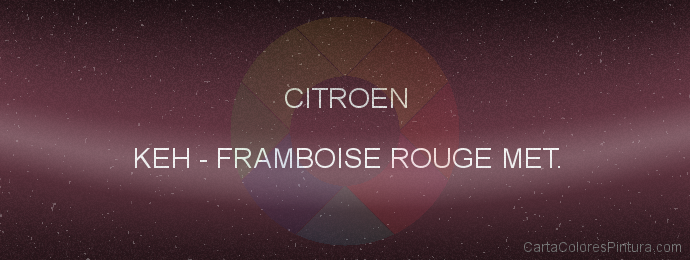 Pintura Citroen KEH Framboise Rouge Met.