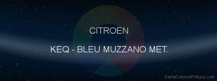 Pintura Citroen KEQ Bleu Muzzano Met.