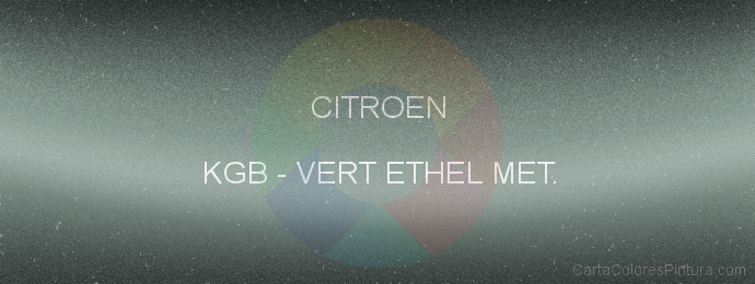 Pintura Citroen KGB Vert Ethel Met.