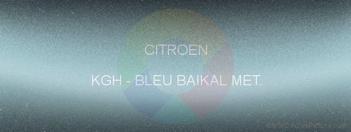 Pintura Citroen KGH Bleu Baikal Met.