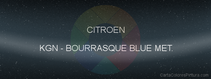 Pintura Citroen KGN Bourrasque Blue Met.