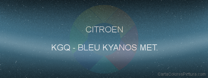 Pintura Citroen KGQ Bleu Kyanos Met.