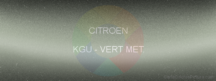 Pintura Citroen KGU Vert Met.