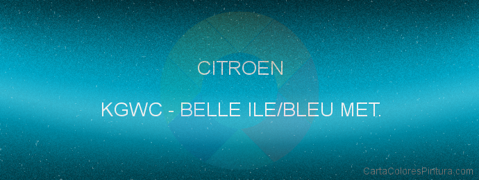 Pintura Citroen KGWC Belle Ile/bleu Met.