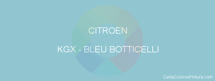 Pintura Citroen KGX Bleu Botticelli