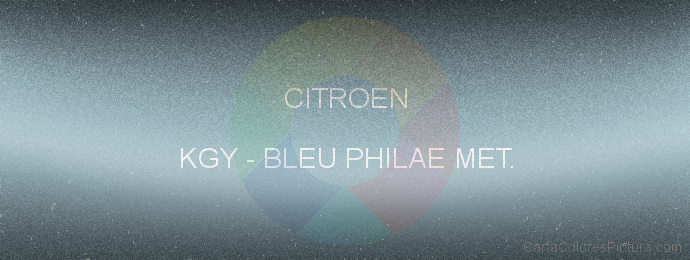 Pintura Citroen KGY Bleu Philae Met.