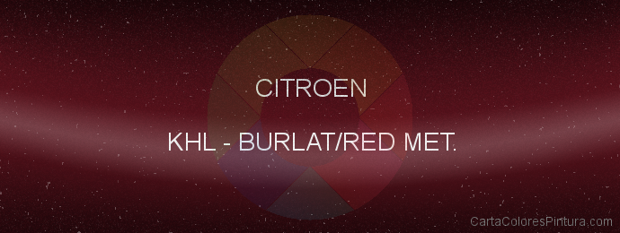 Pintura Citroen KHL Burlat/red Met.