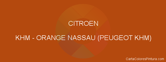 Pintura Citroen KHM Orange Nassau (peugeot Khm)