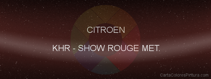 Pintura Citroen KHR Show Rouge Met.