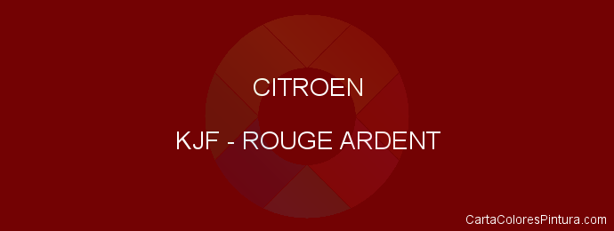 Pintura Citroen KJF Rouge Ardent