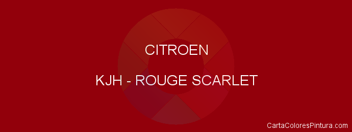 Pintura Citroen KJH Rouge Scarlet