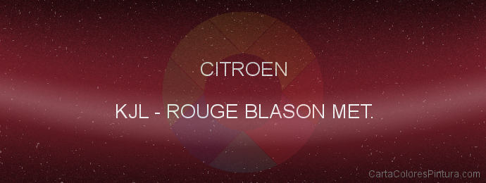 Pintura Citroen KJL Rouge Blason Met.