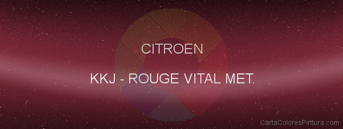 Pintura Citroen KKJ Rouge Vital Met.