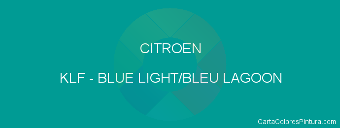 Pintura Citroen KLF Blue Light/bleu Lagoon