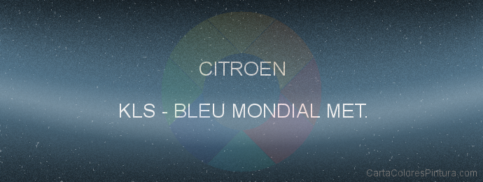 Pintura Citroen KLS Bleu Mondial Met.
