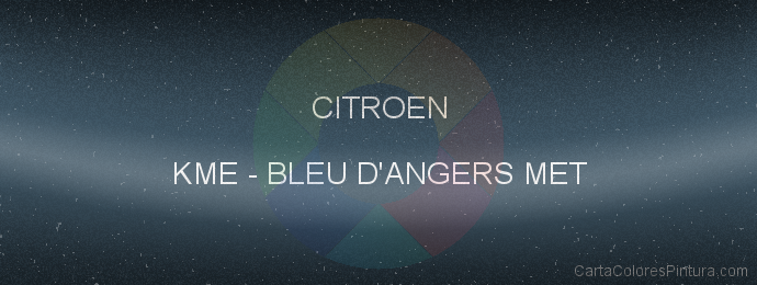 Pintura Citroen KME Bleu D'angers Met