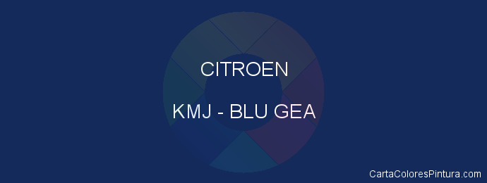 Pintura Citroen KMJ Blu Gea