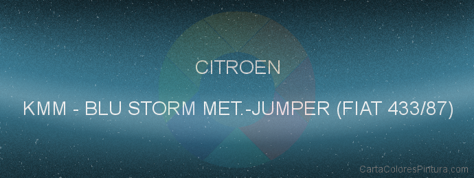 Pintura Citroen KMM Blu Storm Met.-jumper (fiat 433/87)