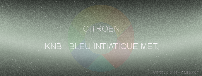 Pintura Citroen KNB Bleu Intiatique Met.