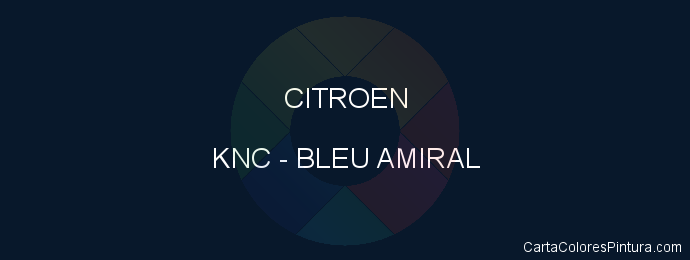 Pintura Citroen KNC Bleu Amiral