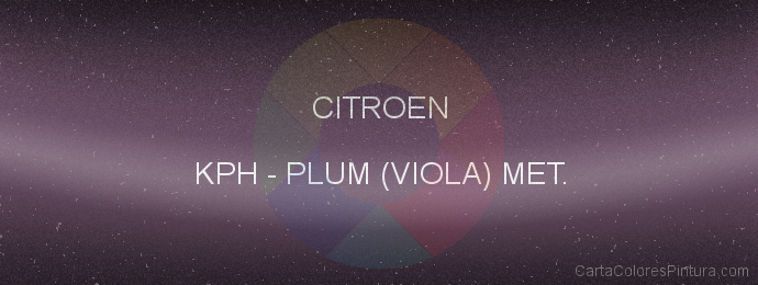Pintura Citroen KPH Plum (viola) Met.