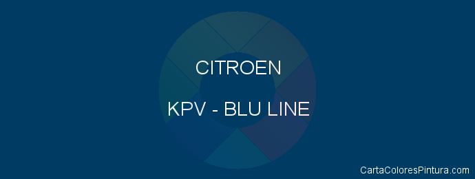 Pintura Citroen KPV Blu Line