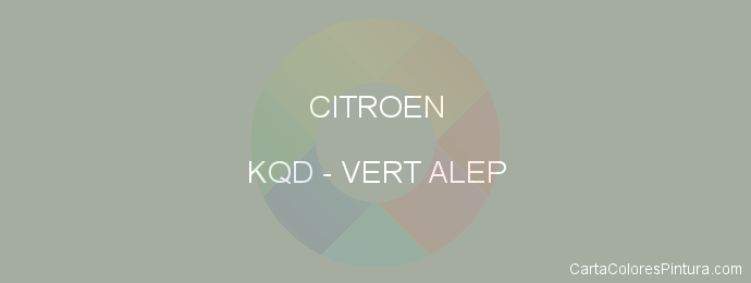 Pintura Citroen KQD Vert Alep