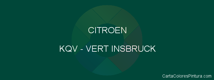 Pintura Citroen KQV Vert Insbruck