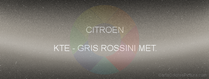 Pintura Citroen KTE Gris Rossini Met.