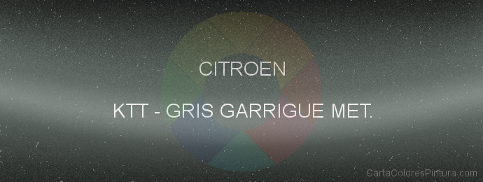 Pintura Citroen KTT Gris Garrigue Met.