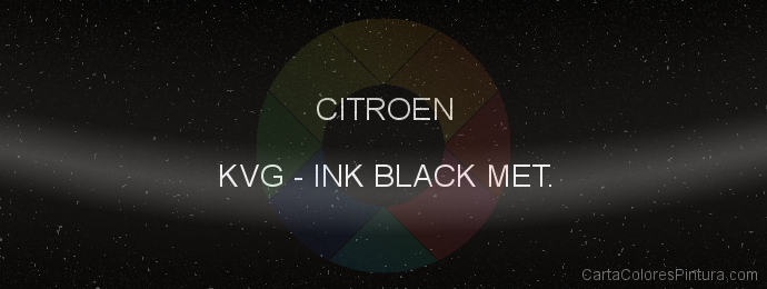 Pintura Citroen KVG Ink Black Met.