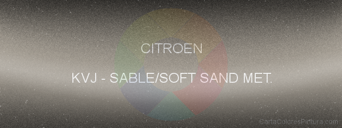 Pintura Citroen KVJ Sable/soft Sand Met.