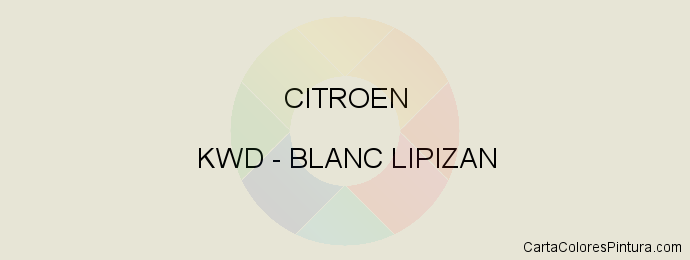 Pintura Citroen KWD Blanc Lipizan