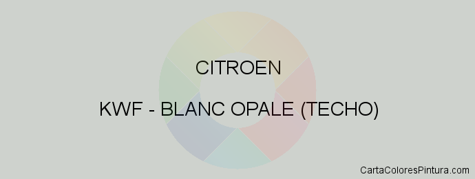 Pintura Citroen KWF Blanc Opale (techo)