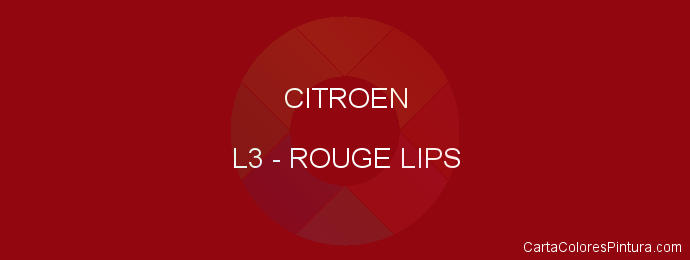 Pintura Citroen L3 Rouge Lips