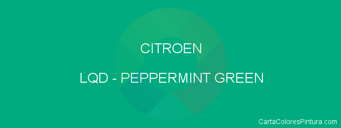 Pintura Citroen LQD Peppermint Green