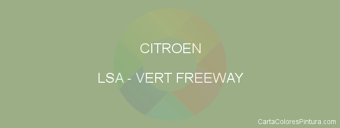 Pintura Citroen LSA Vert Freeway