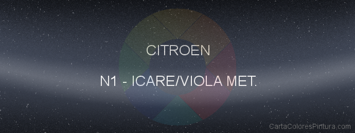 Pintura Citroen N1 Icare/viola Met.
