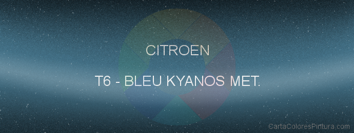 Pintura Citroen T6 Bleu Kyanos Met.