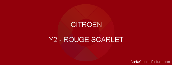 Pintura Citroen Y2 Rouge Scarlet