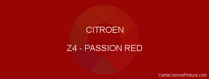 Pintura Citroen Z4 Passion Red