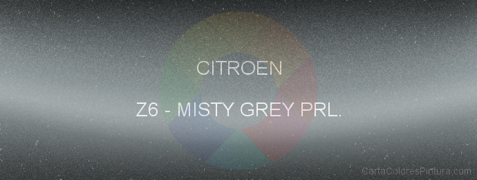 Pintura Citroen Z6 Misty Grey Prl.